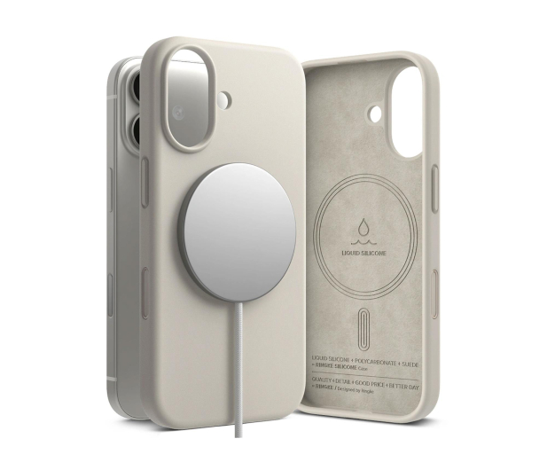 Ringke Silicone Magnetic Magsafe do Iphone 17 Stone - 1359802 - zdjęcie